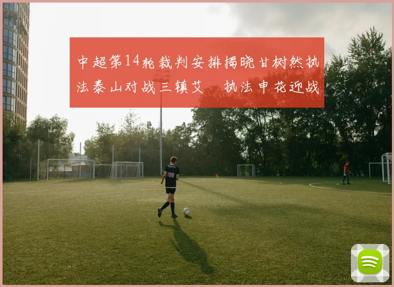 中超第14轮裁判安排揭晓甘树然执法泰山对战三镇艾堃执法申花迎战新鹏城