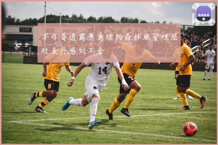 字母哥透露愿意续约森林狼管理层对麦丹感到不舍